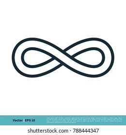 Infinity, Infinite, Limitless Icon Vector Logo Template Illustration Design. Vector EPS 10.