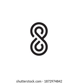 Infinity infinite modern logo design. infinite for simple logo design vector template