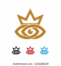 infinity king eye simple logo