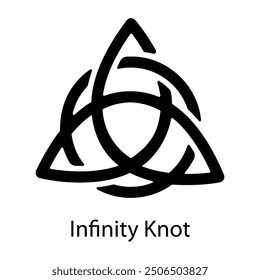 Unendlichkeitsknoten-Symbol im Symbolstil