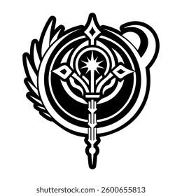 Infinity knot icon in glyph style