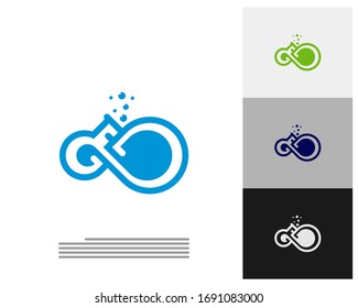 Infinity labs logo vector template, Creative Infinity logo design concept