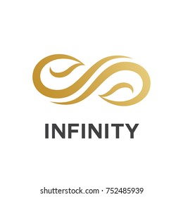 Infinity and Leaf logo design 