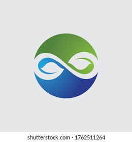 Infinesische Vektorsymbol-Illustration Logo-Vorlage