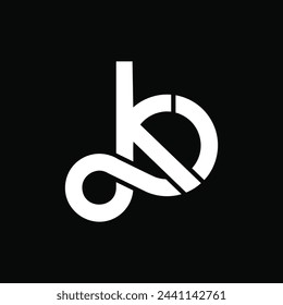 
infinity letter k logo design