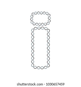 I Infinity Letter Logo Icon Design