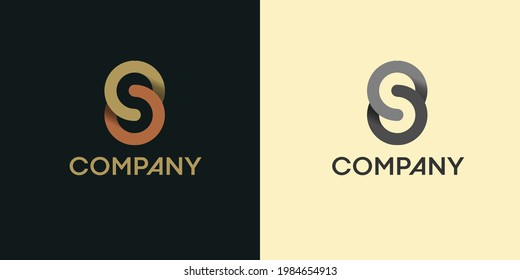 plantilla de diseño de logotipo de letra infinita S, diseño de ilustración de logotipo vectorial