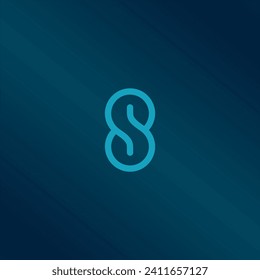 Infinity Letter S Logo Design Template. Vector logo design for business. S letter sign