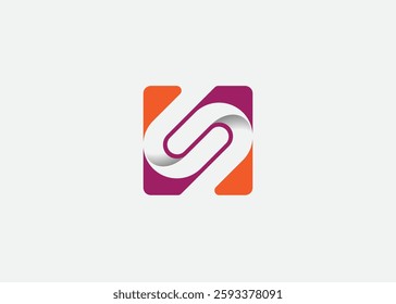 Infinity Letter S Logo Design Template. Vector logo design for business. S letter sign
