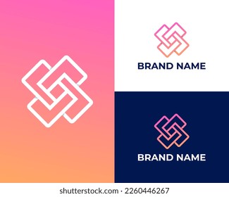 Infinity Letter S Modern Logo Design Template
