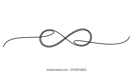 infinity line art style. element vector