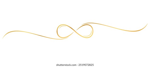 infinity line art style. element vector