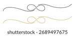 Infinity line art style icon vector. eternal love and limitless possibilities symbol. vector illustration.