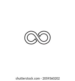 infinity line icon vector illustration symbol design.