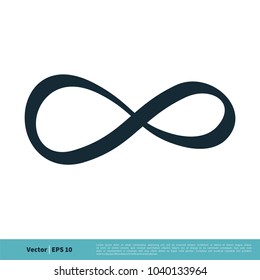 Infinity Line Icon Vector Logo Template Illustration Design. Vector EPS 10.