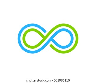 Infinity Line Logo Design Template