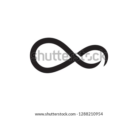 infinity LINE  logo and symbol template icons vector