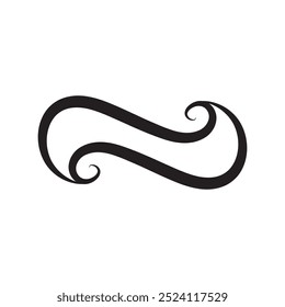 infinity line loop logo vector