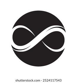 infinity line loop logo vector