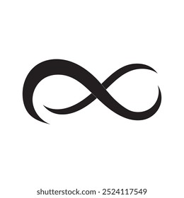 infinity line loop logo vector