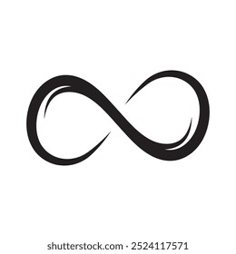 infinity line loop logo vector