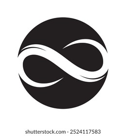 infinity line loop logo vector