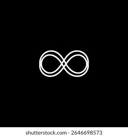 Infinity Line Minimalism Creative Agency Logo de la empresa Ilustración vectorial Diseño de Plantilla