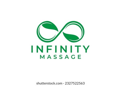 Infinity lines Logo design. infinity symbol making from lines concept logo design. Logo template