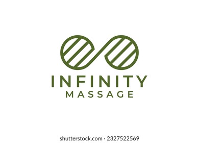 Infinity-Zeilen Logo-Design. unendliche Symbolherstellung aus Linien Konzept Logo Design. Logo-Vorlage