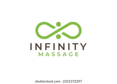 Infinity lines Logo design. infinity symbol making from lines concept logo design. Logo template