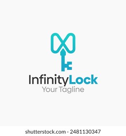 Infinity Lock Logo Vector Template Design. Good for Business, Start up, Agency, and Organization