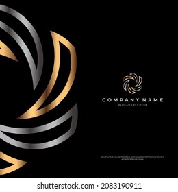 infinity logo or 0 logo design with elegant and luxury look, suit for business logo and company logo or others