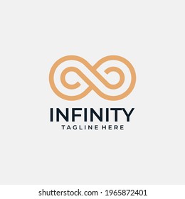 Infinity logo brand identity vector design inspiration concept. Logo can be used for icon, brand, identity, template, collection, and business company