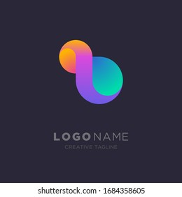 Infinity logo. Creative colorful infinity logo