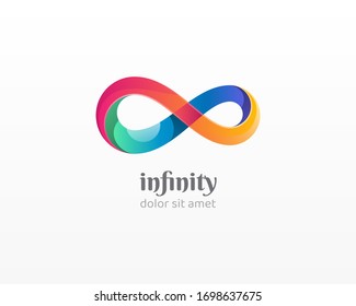 Infinity logo  Creative colorful symbol infinity