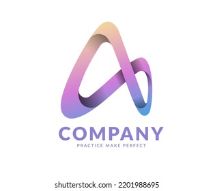 Infinity logo. Creative colorful symbol of infinity