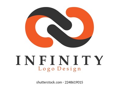 infinity logo design EPS 10 ,suitable for initials or logos of companies and businesses