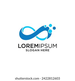 plantilla de diseño de logotipo infinito