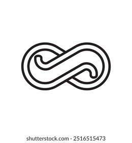 infinity logo design icon illustration 