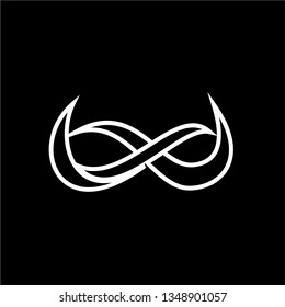 infinity logo design inspiration . modern logo template . eye logo design . glasses icon