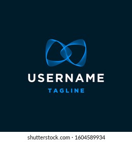 infinity logo design inspiration . modern infinity icon design template . futuristic logo design inspiration . logo template