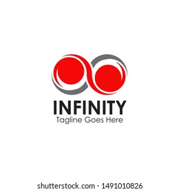 Infinity logo design inspiration vector illustration template