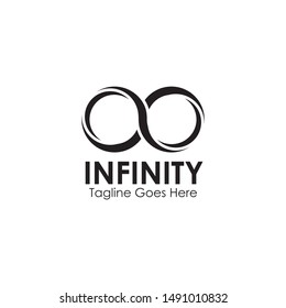 Infinity logo design inspiration vector illustration template