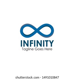 Infinity logo design inspiration vector illustration template