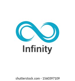 Infinity logo design inspiration vector illustration template