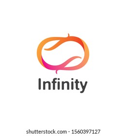 Infinity logo design inspiration vector illustration template
