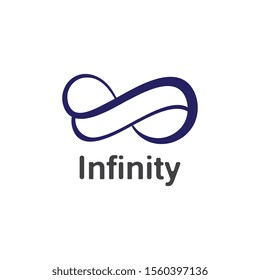 Infinity logo design inspiration vector illustration template