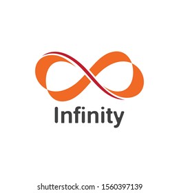 Infinity logo design inspiration vector illustration template