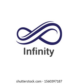 Infinity logo design inspiration vector illustration template