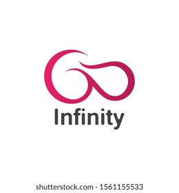 Infinity logo design inspiration vector illustration template